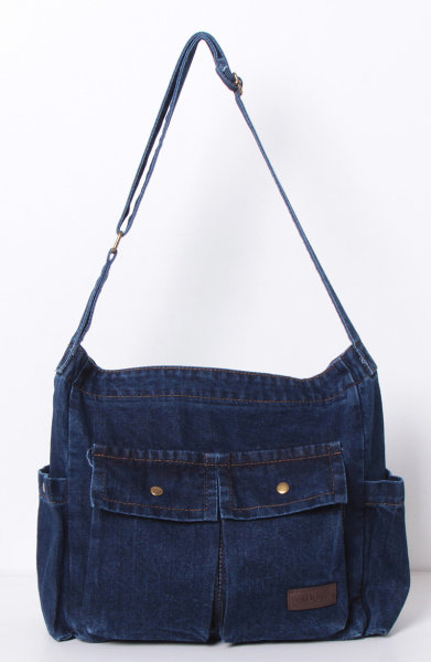 BOLSO DENIM CON BOLSILLOS