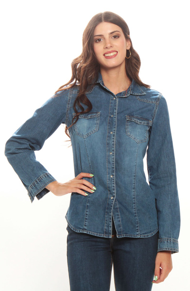 BLUSA  MANGA  LARGA DENIM