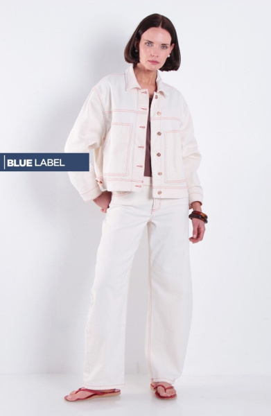 Chaqueta Bolsillo Parche Boxy Fit