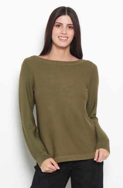 SWEATER MANGA LARGA ESCOTE REDONDO