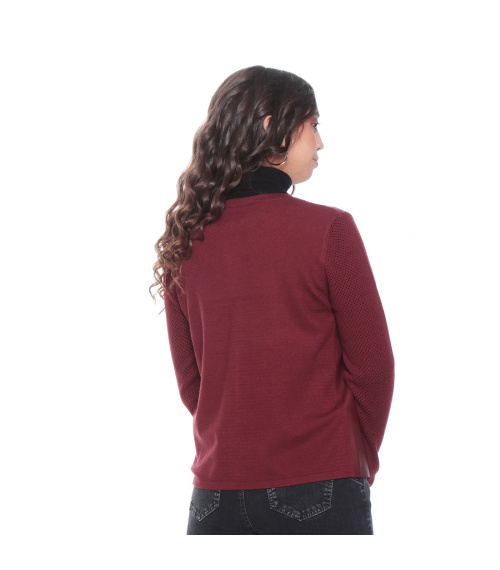 CHAQUETA MANGA LARGA CUERO ECOLOGICO