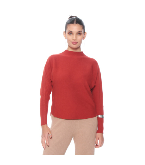 SWEATER MANGA CODO CUELLO SUBIDO