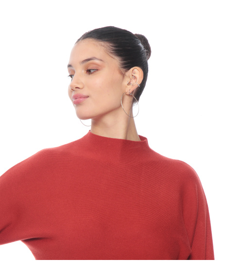 SWEATER MANGA CODO CUELLO SUBIDO