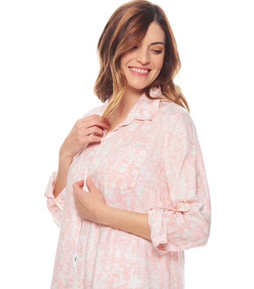 BLUSA BLUSON TIE DYE MANGA LARGA AJUSTABLE CUELLO CAMISERO