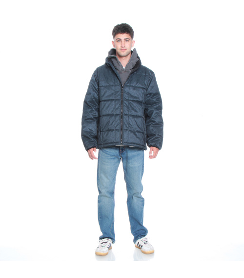 PARKA HOMBRE MANGA LARGA CON CAPUCHA Y BOLSILLO