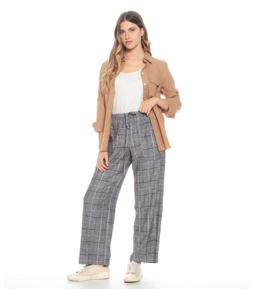 PANTALON ESTAMPADO PRETINA ELASTICADA PABILO AJUSTABLE