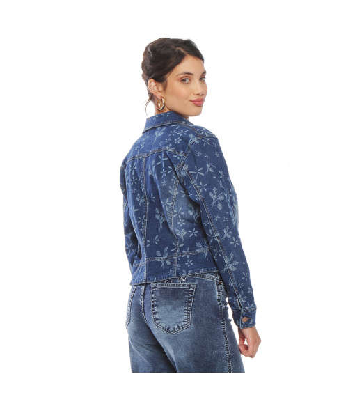 CHAQUETA DENIM FULL PRINT