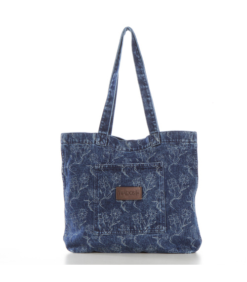 BOLSO DENIM FULL PRINT DOS ASAS BOLSILLO