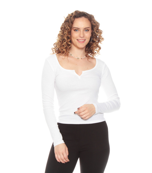 POLERA MANGA LARGA ESCOTADA SOLID