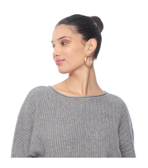 SWEATER MANGA LARGA SOLIDO