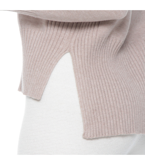 SWEATER MANGA LARGA SOLIDO CUELLO ALTO