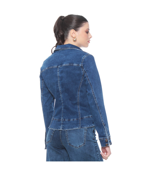CHAQUETA MANGA LARGA DENIM