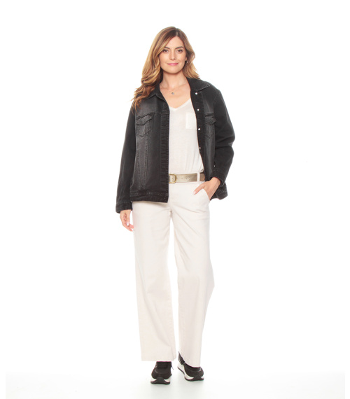 CHAQUETA DENIM MANGA LARGA OVERSIZE