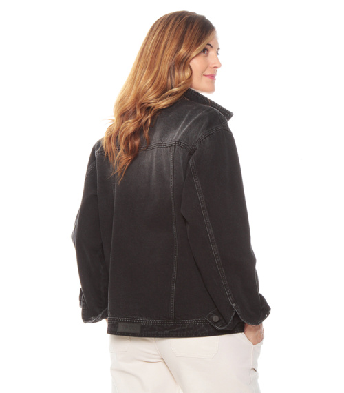 CHAQUETA DENIM MANGA LARGA OVERSIZE