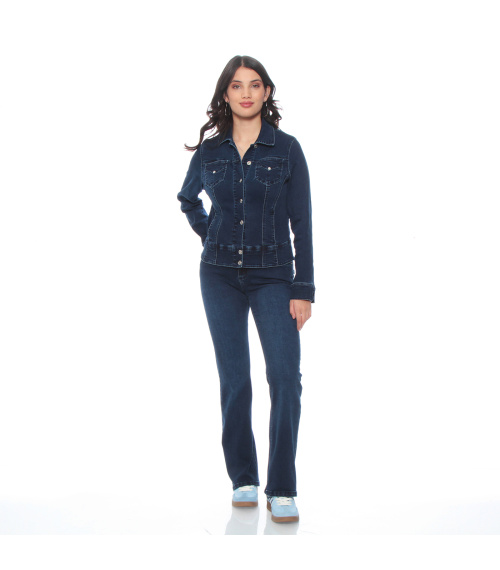 CHAQUEDA DENIM CUELLO CAMISERO