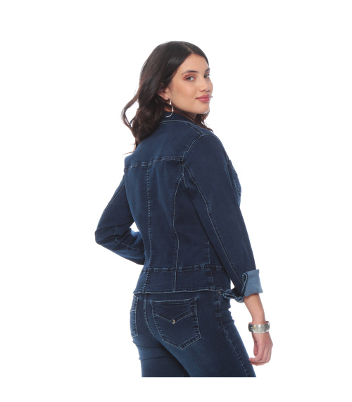CHAQUEDA DENIM CUELLO CAMISERO