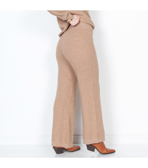 PANTALON WIDE LEG TIRO ALTO PRETINA ELASTICADA