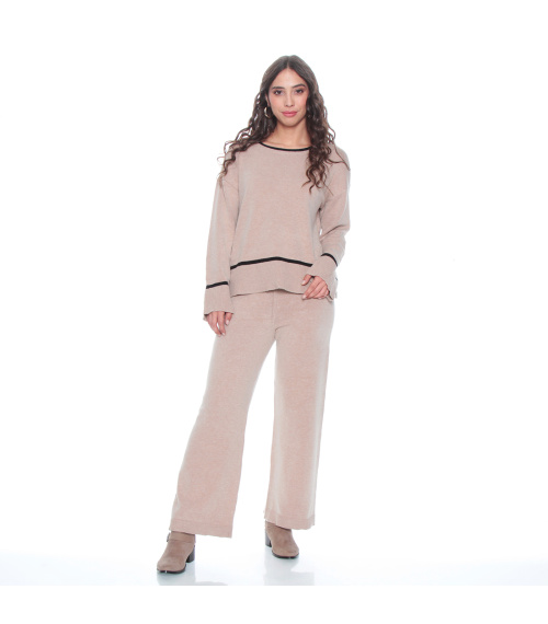 CONJUNTO TEJIDO SWEATER Y PANTALON
