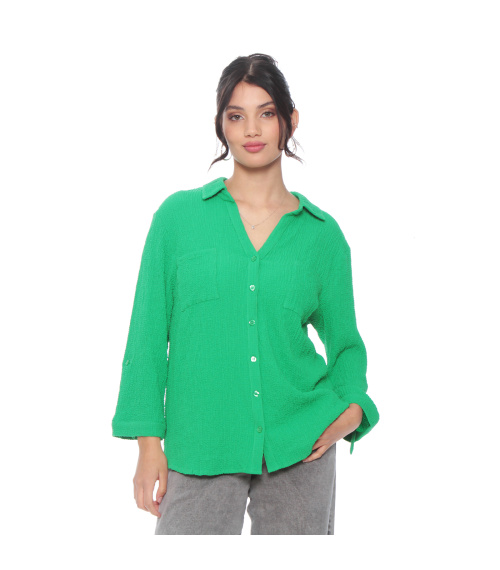 BLUSA MANGA LARGA SOLIDA