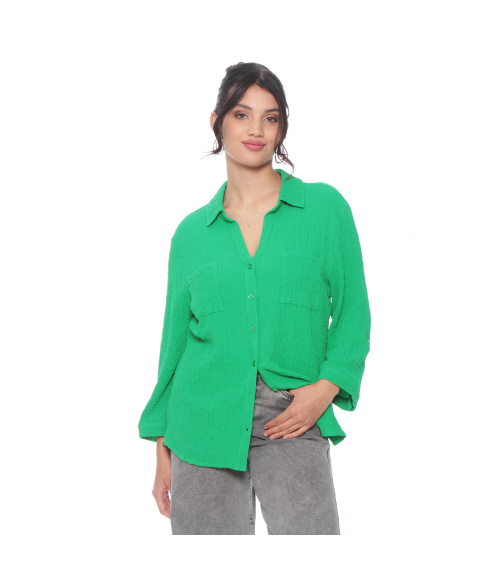 BLUSA MANGA LARGA SOLIDA