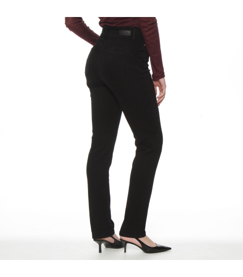 JEANS PITILLO TIRO ALTO PRETINA MEDIA 2 BOTONES PUSH UP