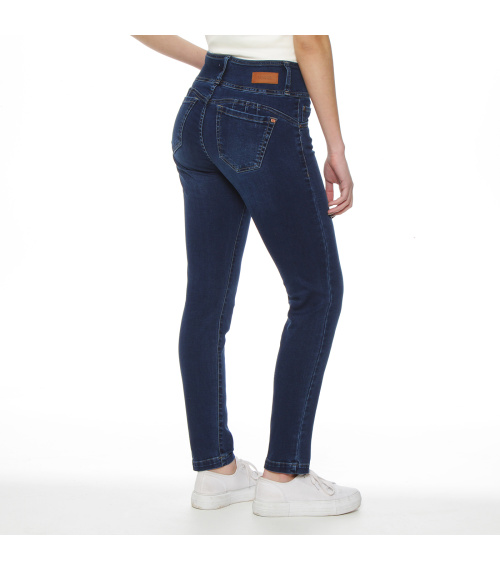 JEANS PITILLO ESCULTURAL TIRO ALTO 3 BOTONES