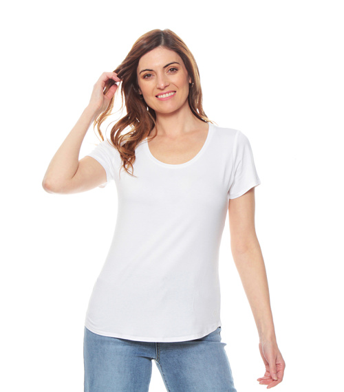 POLERA BASICA MANGA CORTA ESCOTE REDONDO