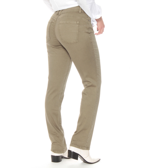 PANTALON RECTO TIRO ALTO PRETINA 2 BOTONES PUSH UP