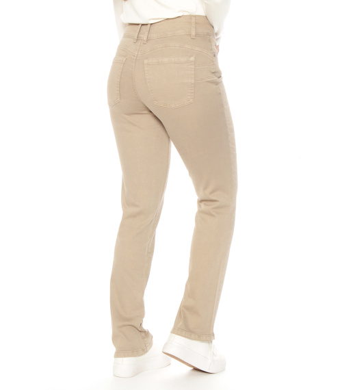 PANTALON RECTO TIRO ALTO PRETINA 2 BOTONES PUSH UP