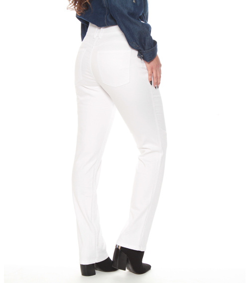 PANTALON RECTO TIRO ALTO PRETINA 2 BOTONES PUSH UP
