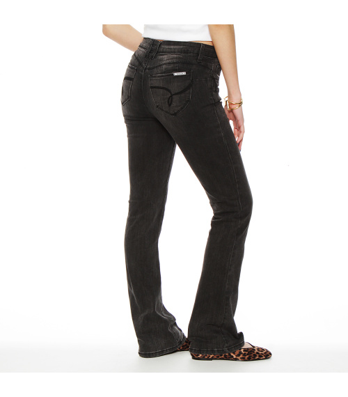 JEANS RECTO TIRO MEDIO PRETINA BASICA 1 BOTON