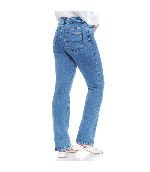 JEANS RECTO TIRO ALTO PRETINA BASICA 1 BOTON