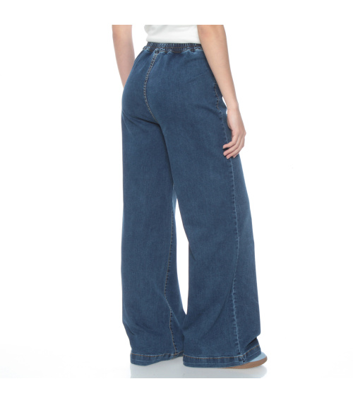 JOGGER WIDE LEG TIRO ALTO PRETINA ELASTICADA 1 BOTON