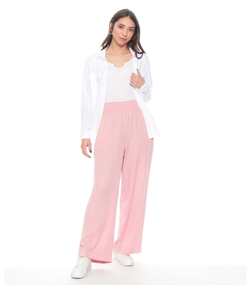 PANTALON PRETINA ELASTICADA CON BOLSILLOS