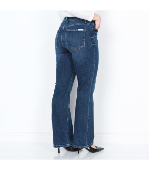 JEANS RECTO TIRO ALTO PRETINA BASICA 1 BOTON