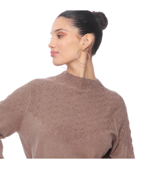 SWEATER MANGA LARGA CUELLO ALTO