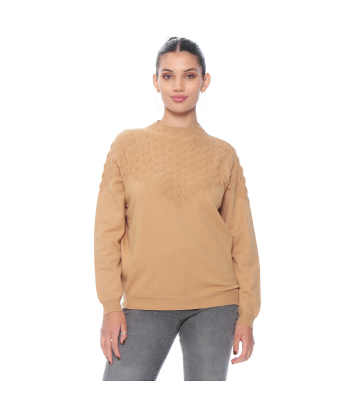 SWEATER MANGA LARGA CUELLO ALTO