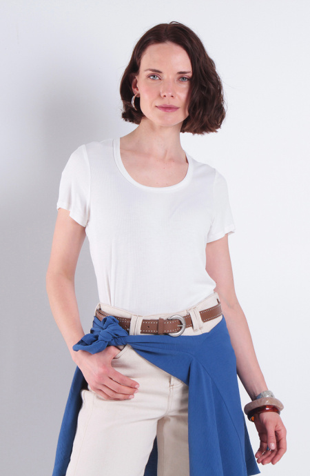Polera Manga Corta Escote Redondo