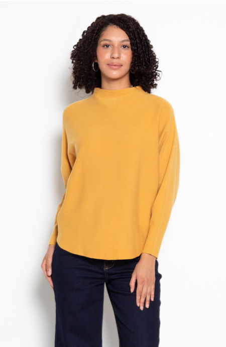 SWEATER CUELLO ALTO MANGA LARGA SOLID