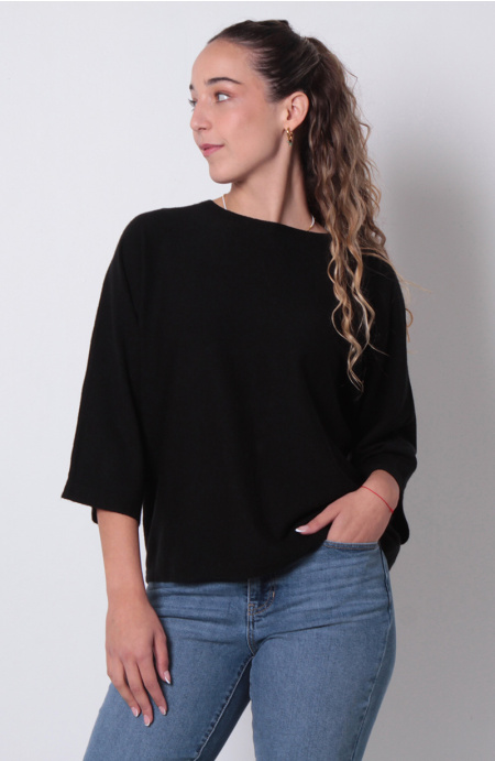 Sweater Manga 3/4 Escote Redondo