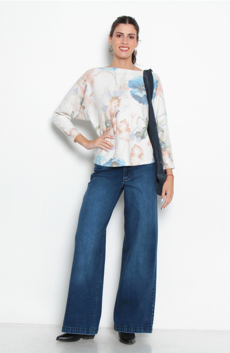 SWEATER SUBLIMADO MANGA 3/4 ESCOTE REDONDO