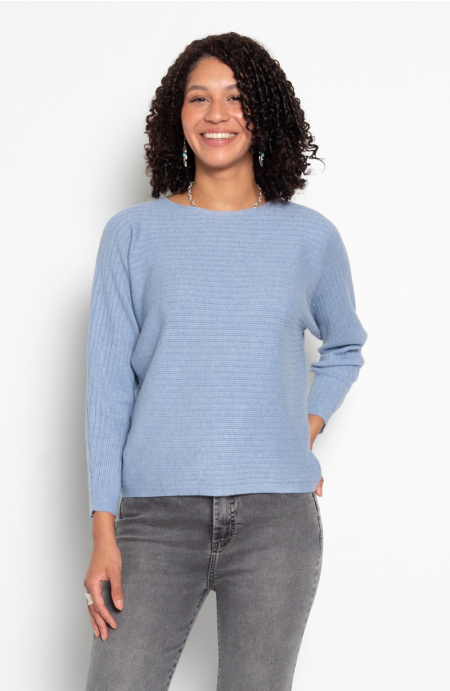 Sweater Manga 3/4 Escote Redondo