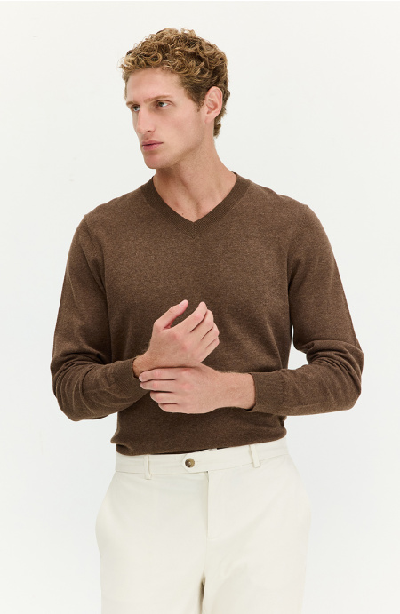 Sweater Hombre Manga Larga Escote V