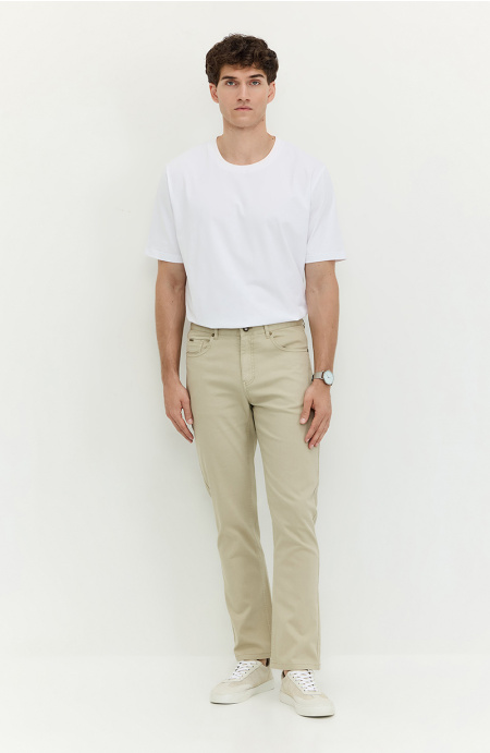Pantalon Hombre Slim Fit Tiro Alto Pretina Basica 1 Boton