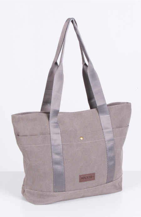 Bolso Canvas Con Bolsillo