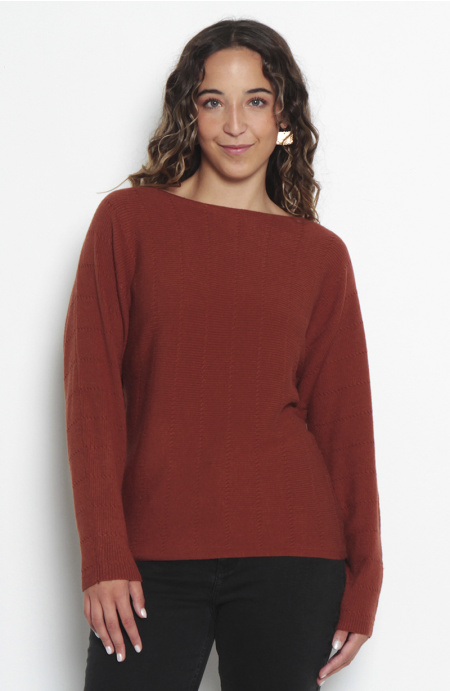 Sweater Cuello Redondo Manga Kimono