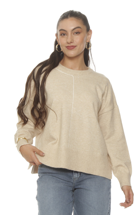 Sweater Manga Larga Escote Redondo