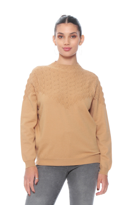 Sweater Manga Larga Cuello Alto
