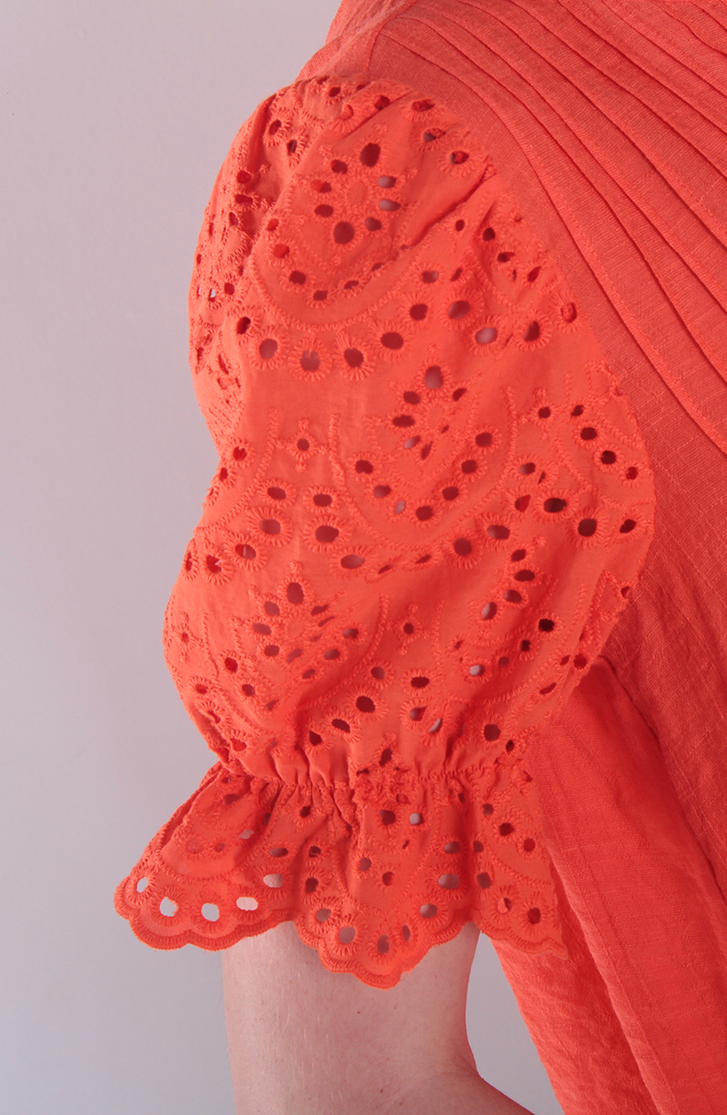 Blusa Manga Corta Abotonado En Delantero Escote V hover