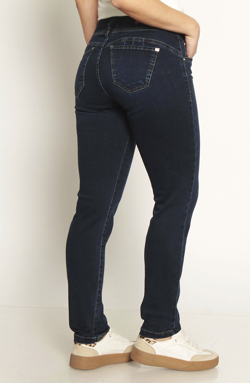 Jeans Pitillo Tiro Alto Pretina Antatomica 3 Botones Push Up hover